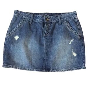 Apt. 9 distressed denim jean skirt Size 14